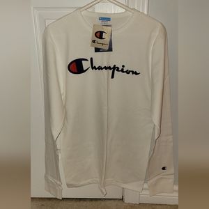 Champion Men's Long Sleeve T-shirt - Size Medium